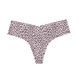 Трусики-стринги женские бесшовные Victoria's Secret No-Show Thong Panty леопардовые g6b-u87-zji фото 1