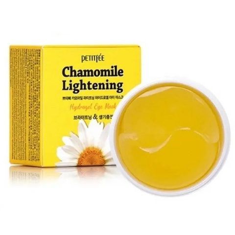 Патчи увлажняющие тонизирующие с экстрактом ромашки Petitfee Chamomile Lightening Hydrogel Eye Patch 60 шт 4a9-8bi фото