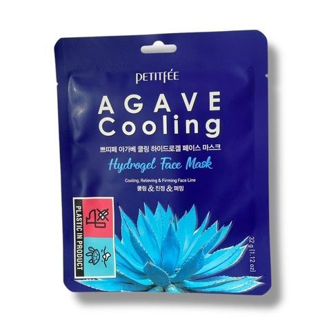 Маска для лица гидрогелевая увлажняющая с экстрактом агавы Petitfee Agave Cooling Hydrogel Face Mask b6i-048 фото