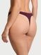 Трусики-стринги жіночі бавовняні Victoria's Secret Stretch Cotton High-Leg Scoop Thong Panty бордові dr5-tqw-pg2 фото 2
