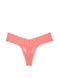 Трусики-стрінги жіночі Victoria's Secret Lace Thong Panty персикові 2m1-bf9-god фото 2