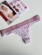 Трусики-стринги женские хлопковые с логотипом Victoria's Secret Logo Cotton Thong Panty сиреневые ue0-fmb-lzr фото 1