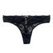 Трусики-стринги женские люксовые Victoria's Secret черные 703-601 фото 1