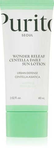 Солнцезащитный лосьон Purito Seoul Wonder Releaf Centella Daily Sun Lotion 50+ PA++++, 60 мл PURITO-00071 фото