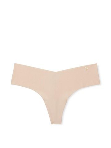 Трусики-стринги женские бесшовные Victoria's Secret No-Show Thong Panty бежевые 4js-zo8-sut фото