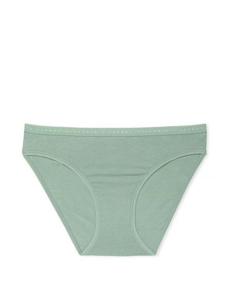 Трусики-бикини женские хлопковые Victoria's Secret Stretch Cotton Bikini Panty зеленые qqb-ymh-m8b фото