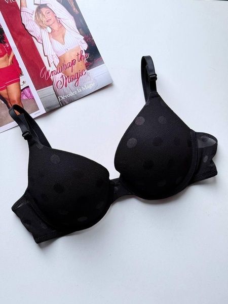 Бюстгальтер c пуш-ап PINK Victoria's Secret Wear Everywhere Push-Up Bra черный onz-pb7-hdi фото