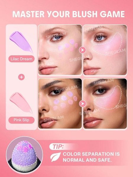 Рідкі рум'яна Sheglam Color Bloom Liquid Blush-Pink Slip ic4-c7i фото