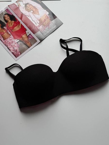 Топ без косточек черный PINK Victoria's Secret S 0i4-5i5 фото