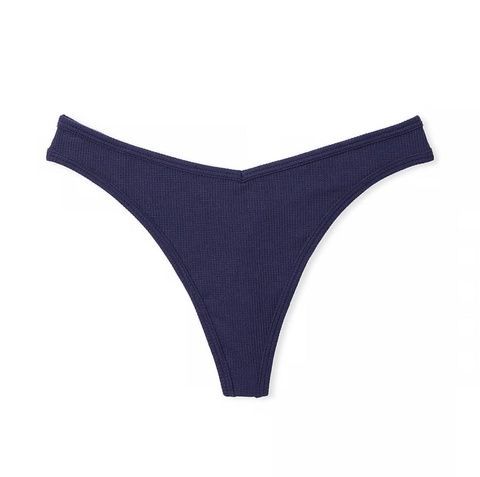 Трусики-стринги женские PINK Victoria's Secret темно-синие XS, Трусики-стринги 123-057 фото