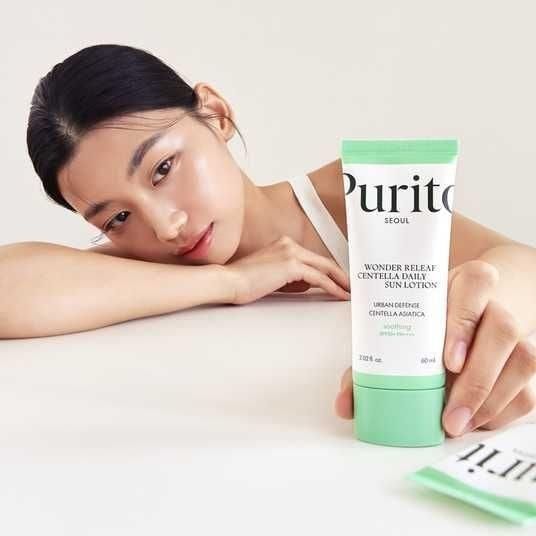 Сонцезахисний лосьйон Purito Seoul Wonder Releaf Centella Daily Sun Lotion 50+ PA++++, 60 мл PURITO-00071 фото