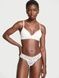 Трусики-стринги женские кружевные Victoria's Secret Lace Thong Panty белые xyu-ok3-57j фото 3