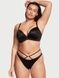 Трусики-стринги женские люксовые Victoria's Secret So Obsessed Strappy Thong Panty черные zwe-64q-w1r фото 2