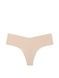 Трусики-стрінги жіночі безшовні Victoria's Secret No-Show Thong Panty бежеві 4js-zo8-sut фото 1