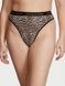 Трусики-стринги с высокой посадкой Victoria's Secret Logo Cotton High-Waist Thong Panty леопардовые hro-8us-iz2 фото 1