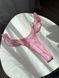 Трусики-стринги кружевные женские с рюшами Victoria's Secret PINK Wink Flutter Thong Panty розовые  han-ayc-oha фото 1