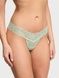 Трусики-стринги женские Victoria's Secret Lace-Up Lace Thong Panty зеленые 2og-m5g-gux фото 1