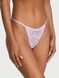 Трусики-стринги женские кружевные Victoria's Secret&nbsp;Lace String Thong Panty сиреневые 0qj-f10-p51 фото 1