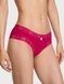 Трусики-чики хлопковые Victoria's Secret Lace Trim Cotton Lace-Waist Cheeky Panty розовые  x3r-eh6-xtt фото 1