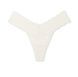 Трусики-стринги женские кружевные Victoria's Secret Lace Thong Panty белые xyu-ok3-57j фото 1