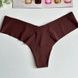 Трусики-стринги женские бесшовные Victoria's Secret No-Show Thong Panty коричневые 6y0-jp7-p32 фото 1