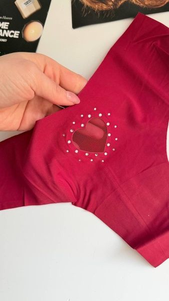 Трусики-стринги женские бесшовные Victoria's Secret No-Show Thong Panty красные  zpa-ner-qhc фото