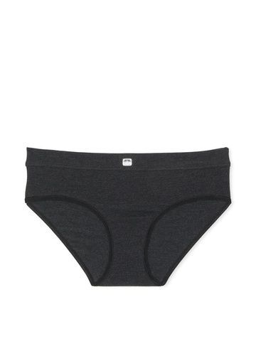 Трусики-хипстер женские Victoria's Secret Logo Cotton Hiphugger Panty черные r3q-whp-3tr фото