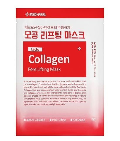 Коллагеновая тканевая маска для лица с эффектом лифтинга Medi-Peel Red Lacto Collagen Pore Lifting Mask 588-305 фото