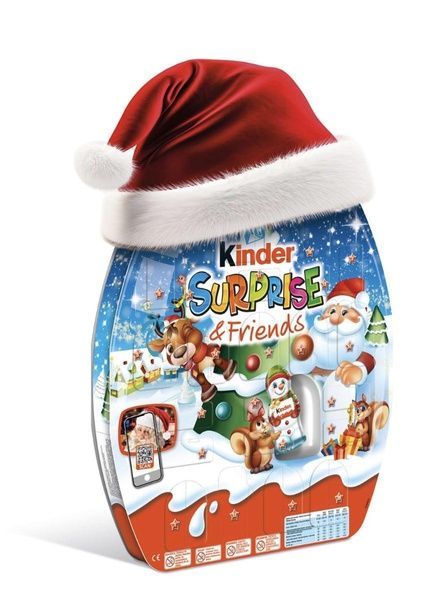 Адвент-календарь с шапочкой Kinder Surprise&friends 370 г 3i0-ia8 фото