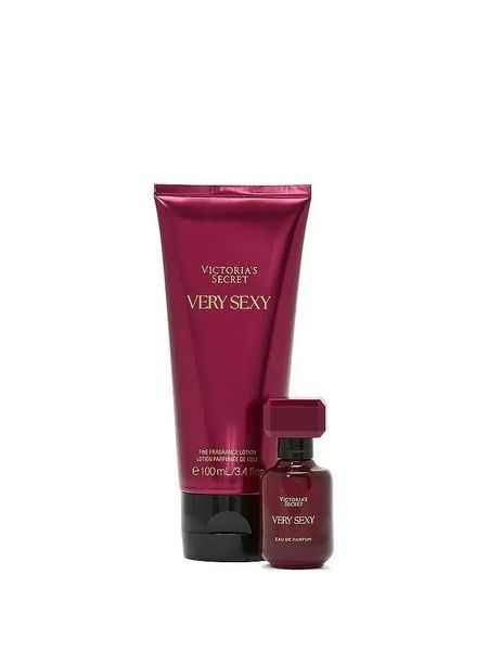 Подарочный набор Very Sexy из люксовой коллекции Victoria's Secret(мини парфюм+крем для тела) 25164112 фото