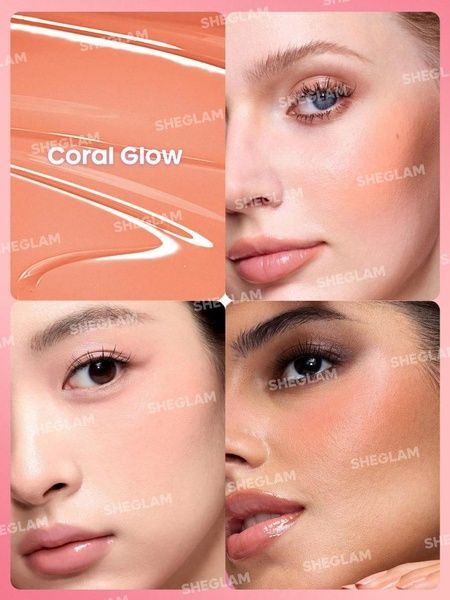 Жидкие румяна Sheglam Color Bloom Liquid Blush-Coral Glow 365-6ai фото