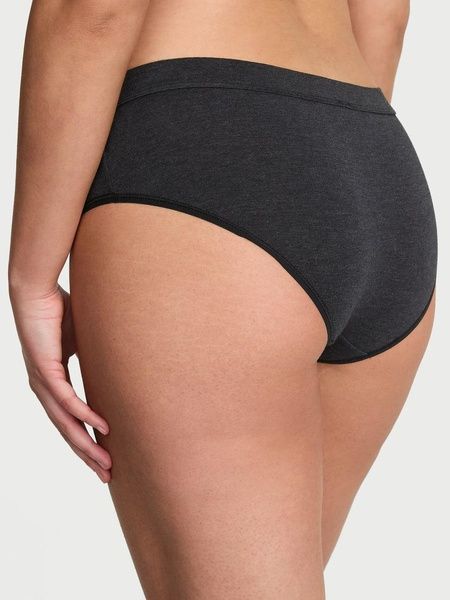Трусики-хипстер женские Victoria's Secret Logo Cotton Hiphugger Panty черные r3q-whp-3tr фото