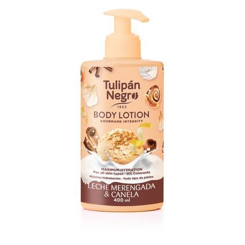 Лосьон для тела с дозатором TULIPAN NEGRO Leche Merengada y Canela Молочное бизе, 400 мл ac7-300 фото