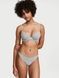 Трусики-стринги женские хлопковые Victoria's Secret Stretch Cotton High-Leg Scoop Thong Panty серые rw6-xdj-klx фото 2