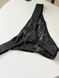 Трусики-стринги женские кружевные PINK Victoria's Secret Logo High-Leg Thong черные  gv4-am4-po1 фото 3
