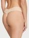 Трусики-стринги женские кружевные Victoria's Secret Lace Thong Panty бежевые 56s-03m-q20 фото 3