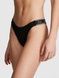 Трусики-стринги женские хлопковые PINK Victoria's Secret Logo Cotton High-Leg Thong черные , Трусики-стринги g5g-3up-f45 фото 2
