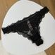 Трусики-стринги женские люксовые кружевные Victoria's Secret черные i5z-19i-v1p фото 1