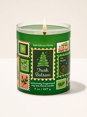 Свеча ароматическая Fresh Balsam Bath&Body Works 227 г 028022049 фото