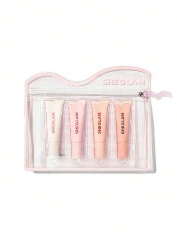 Набір зволожуючих блисків для губ Sheglam Crystal Glaze Moisturizing Lip Care Set, 4шт х 10мл 14b-0c8 фото