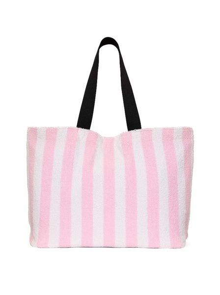 Сумка махровая розовая Victoria's Secret Angel Essentials Terry Tote Bag 27247278 фото