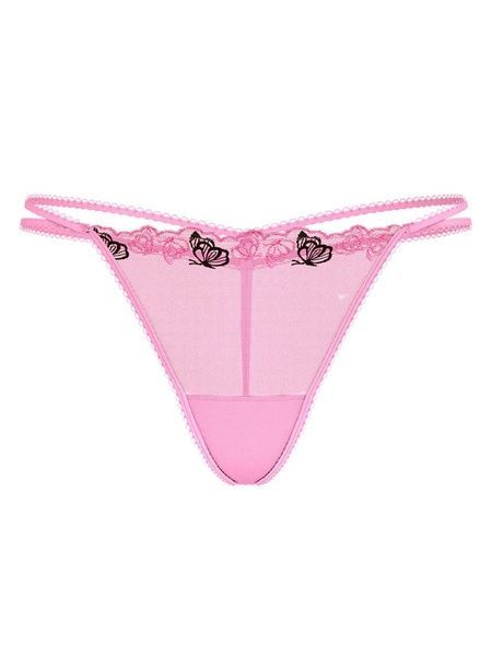Трусики-стрінги жіночі Victoria's Secret PINK Wink Strappy V-String Thong Panty рожеві o9g-laf-4im фото
