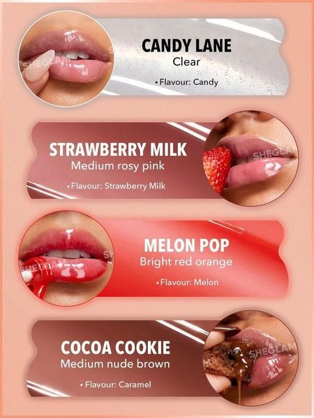 Набор увлажняющих блесков для губ Sheglam Crystal Glaze Moisturizing Lip Care Set, 4шт х 10мл 14b-0c8 фото