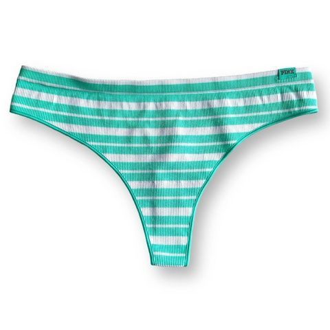 Трусики-стринги женские с микрофибры PINK Victoria's Secret зеленые, Трусики-стринги 800-520 фото