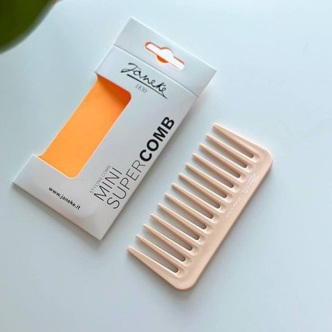 Мини-гребень для волос Janeke Mini Super Comb Персиковый 6x7-127-p9o фото