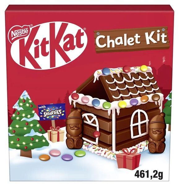 Новогодний подарочный набор KitKat Рождественский домик 461.2 г 520-2b4 фото