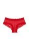 Трусики-чіки жіночі мереживні Victoria's Secret Sequin Posey Mesh Cheeky Panty червоні cf0-1o2-g4n фото 3