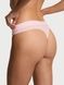 Трусики-стринги женские хлопковые Victoria's Secret Logo Cotton Thong Panty розовые  gvv-bs6-baj фото 2