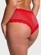 Трусики-чіки жіночі мереживні Victoria's Secret Sequin Posey Mesh Cheeky Panty червоні cf0-1o2-g4n фото 4