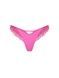 Трусики-стринги люксовые Victoria's Secret Rose Lace-Trim High-Leg Thong Panty розовые fpt-5rn-1i1 фото 2